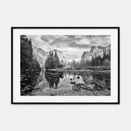 Redwood National Park Landscape B&W Poster