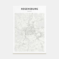 Regensburg Map Portrait Poster