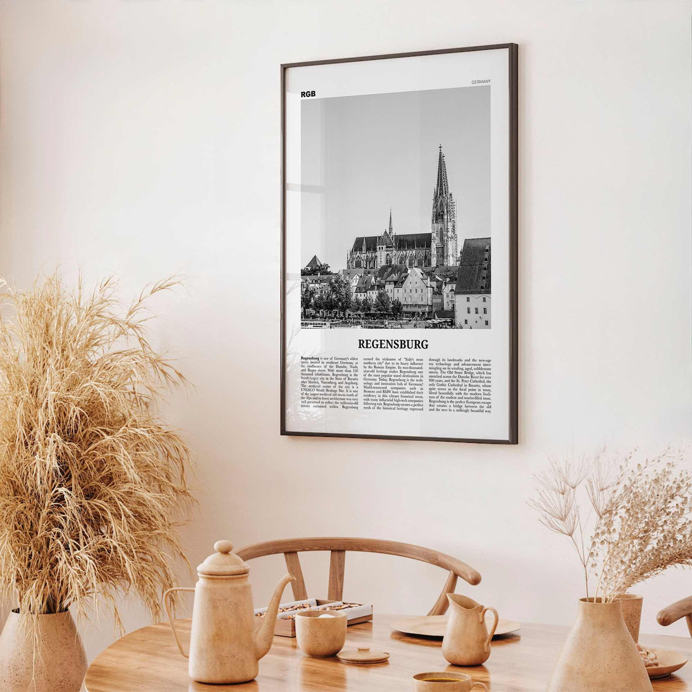 Regensburg Print Black and White, Regensburg Wall Art, Regensburg Poster, Regensburg Photo, Regensburg Wall Décor, Germany, Deutschland