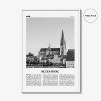 Regensburg Print Black and White, Regensburg Wall Art, Regensburg Poster, Regensburg Photo, Regensburg Wall Décor, Germany, Deutschland