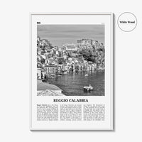Reggio Calabria Print Black and White, Reggio Calabria Art, Reggio Calabria Poster, Reggio Calabria Photo, Wall Décor, Reggio Calabria Map,