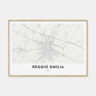 Reggio Emilia Map Landscape Poster