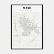 Regina Map Portrait Poster