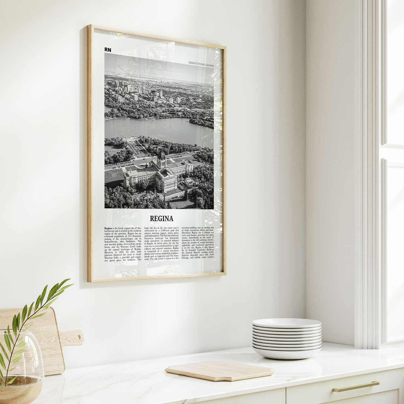 Regina Print Black and White, Regina Wall Art, Regina Poster, Regina Photo, Regina Wall Décor, Saskatchewan, Sherwood