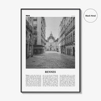 Rennes Print Black and White, Rennes Wall Art, Rennes Poster, Rennes Photo, Rennes Wall Décor, France, Roazhon, Brittany