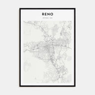 Reno Map Portrait Poster