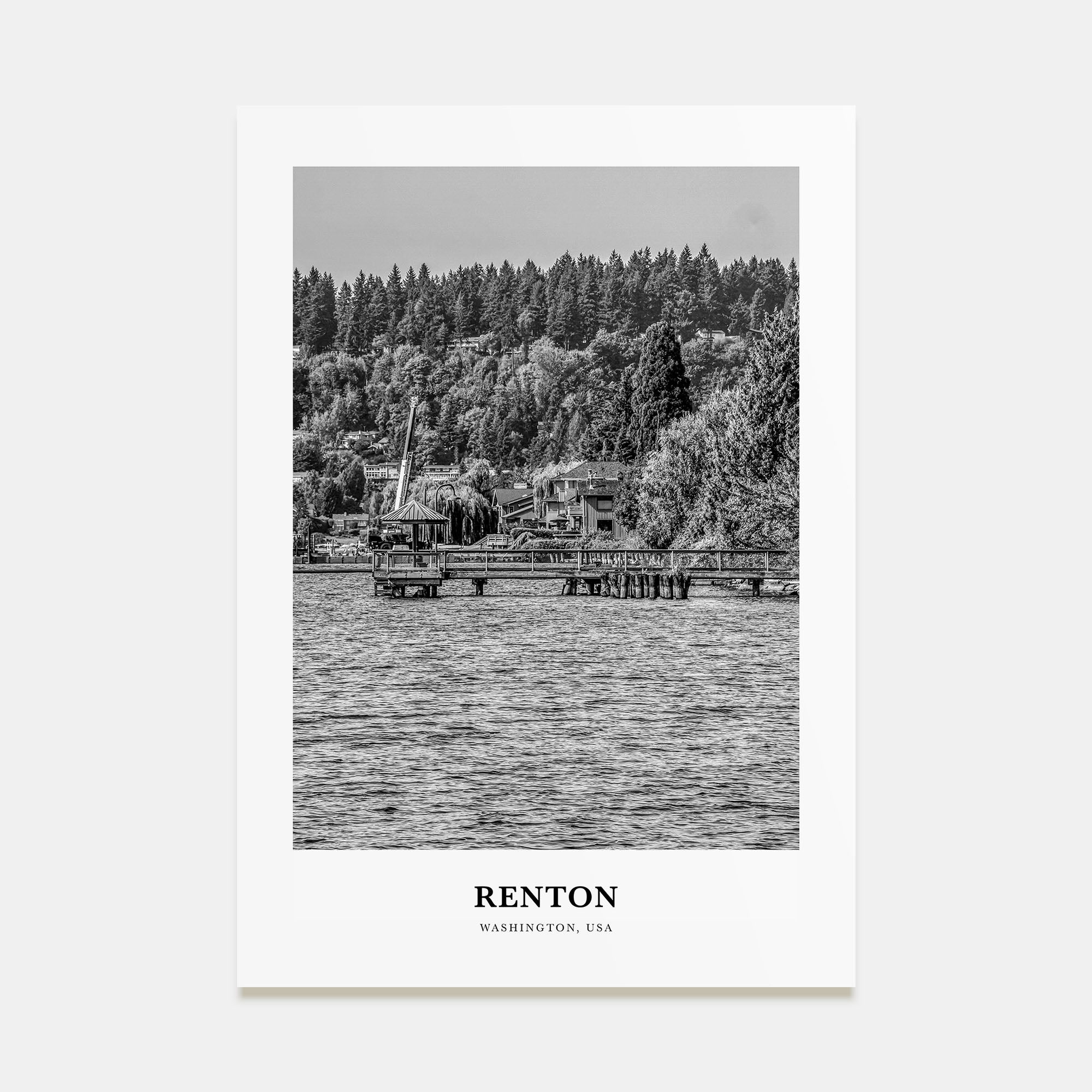 Renton Portrait B&W Poster
