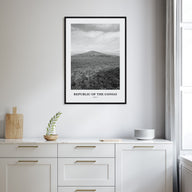 Republic of the Congo Portrait B&W Poster