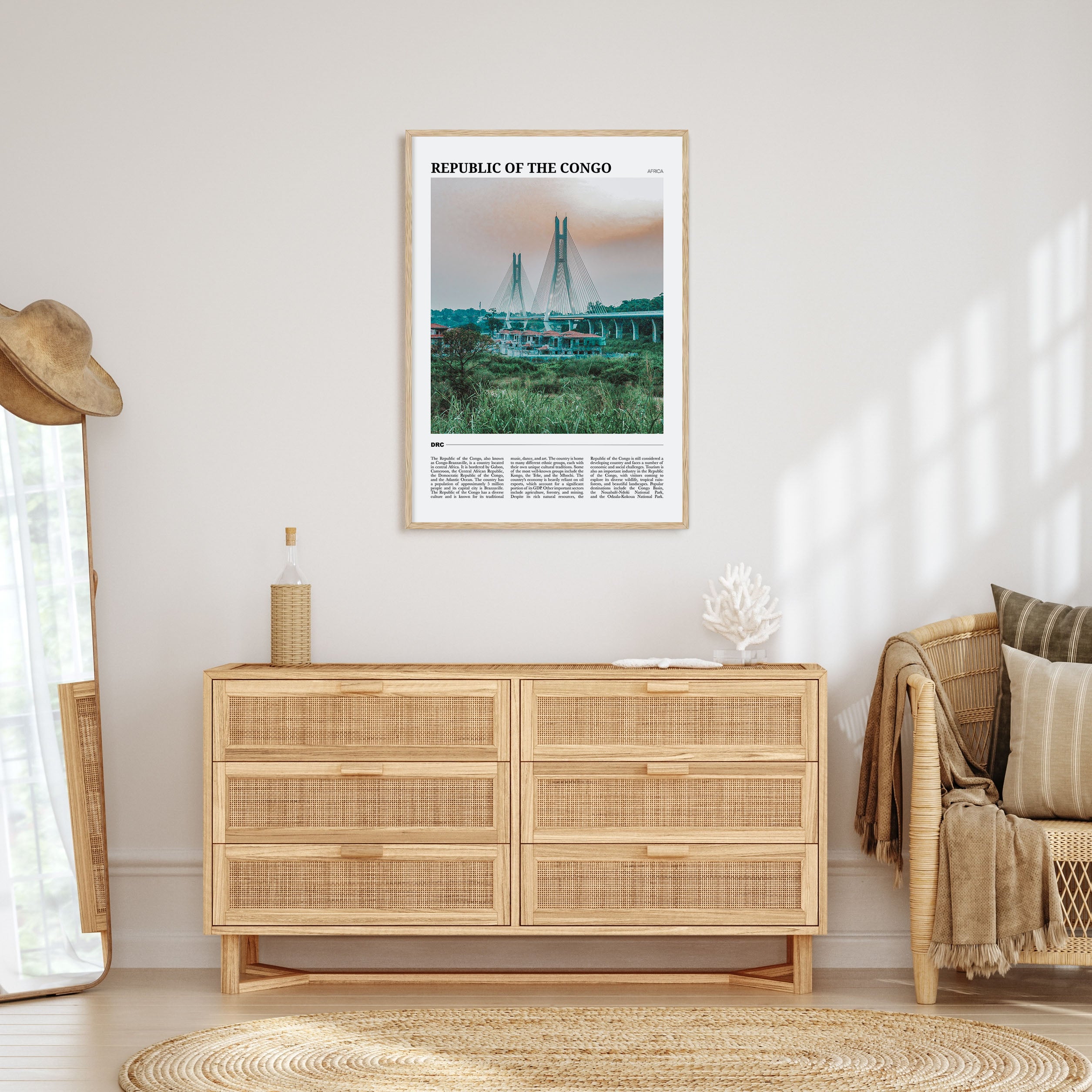 Republic of the Congo Travel Color Poster