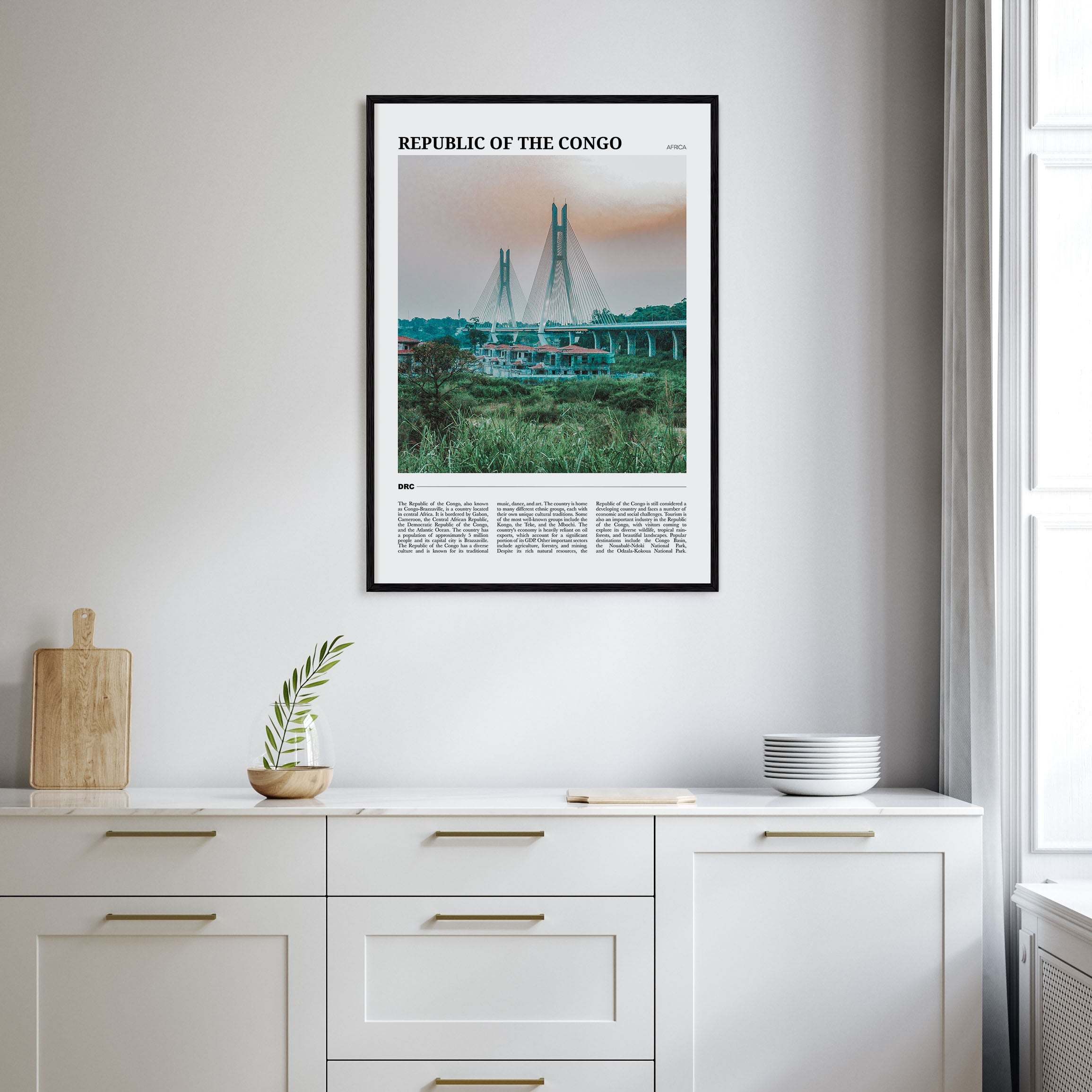 Republic of the Congo Travel Color Poster