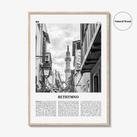 Rethymno Print Black and White, Rethymno Wall Art, Rethymno Poster, Rethymno Photo, Rethymno Wall Décor, Ρέθυμνο, Greece, Crete