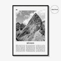 Reunion Print Black and White, Réunion Wall Art, Réunion Poster, Réunion Photo, Réunion Wall Decor, Reunion, La Réunion, Île Bourbon, Africa