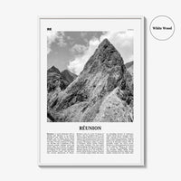 Reunion Print Black and White, Réunion Wall Art, Réunion Poster, Réunion Photo, Réunion Wall Decor, Reunion, La Réunion, Île Bourbon, Africa