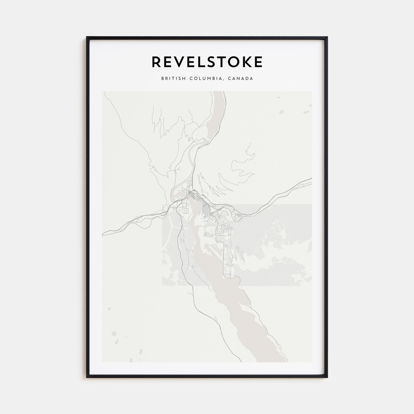 Revelstoke Map Portrait Poster
