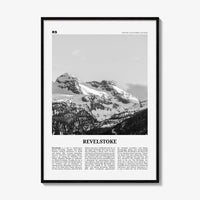 Revelstoke Print Black and White, Revelstoke Wall Art, Revelstoke Poster, Revelstoke Photo, Revelstoke Wall Décor, British Columbia, Canada