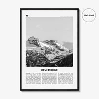 Revelstoke Print Black and White, Revelstoke Wall Art, Revelstoke Poster, Revelstoke Photo, Revelstoke Wall Décor, British Columbia, Canada