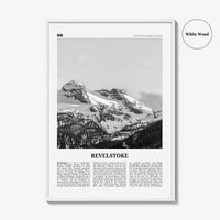 Revelstoke Print Black and White, Revelstoke Wall Art, Revelstoke Poster, Revelstoke Photo, Revelstoke Wall Décor, British Columbia, Canada