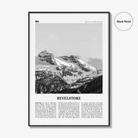 Revelstoke Print Black and White, Revelstoke Wall Art, Revelstoke Poster, Revelstoke Photo, Revelstoke Wall Décor, British Columbia, Canada
