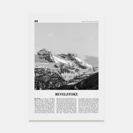 Revelstoke Travel B&W Poster