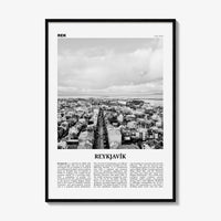 Reykjavik Print Black and White, Reykjavik Wall Art, Reykjavik Poster, Reykjavik Photo, Iceland, Reykjavík, Ísland, Europe