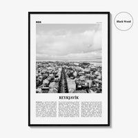 Reykjavik Print Black and White, Reykjavik Wall Art, Reykjavik Poster, Reykjavik Photo, Iceland, Reykjavík, Ísland, Europe