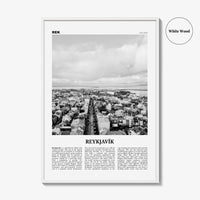 Reykjavik Print Black and White, Reykjavik Wall Art, Reykjavik Poster, Reykjavik Photo, Iceland, Reykjavík, Ísland, Europe