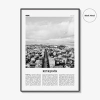 Reykjavik Print Black and White, Reykjavik Wall Art, Reykjavik Poster, Reykjavik Photo, Iceland, Reykjavík, Ísland, Europe
