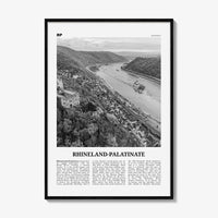 Rhineland Palatinate Print Black and White, Rhineland-Palatinate Wall Art, Rhineland-Palatinate Poster, Rheinland-Pfalz Photo, Germany