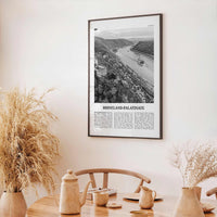 Rhineland Palatinate Print Black and White, Rhineland-Palatinate Wall Art, Rhineland-Palatinate Poster, Rheinland-Pfalz Photo, Germany