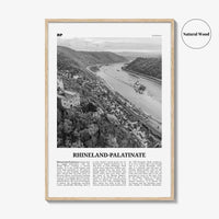 Rhineland Palatinate Print Black and White, Rhineland-Palatinate Wall Art, Rhineland-Palatinate Poster, Rheinland-Pfalz Photo, Germany