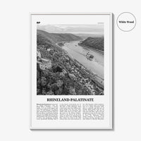 Rhineland Palatinate Print Black and White, Rhineland-Palatinate Wall Art, Rhineland-Palatinate Poster, Rheinland-Pfalz Photo, Germany