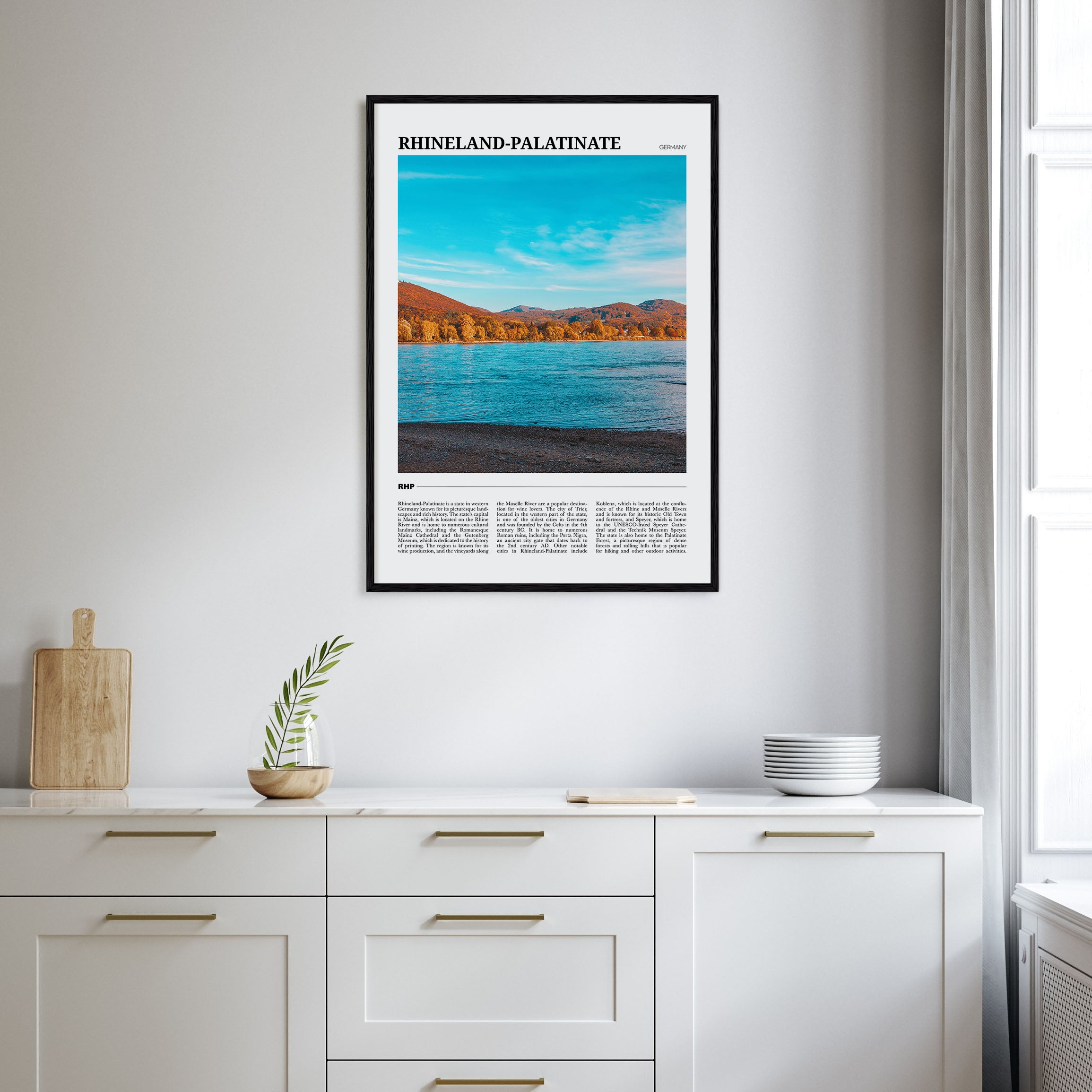 Rhineland-Palatinate Travel Color Poster