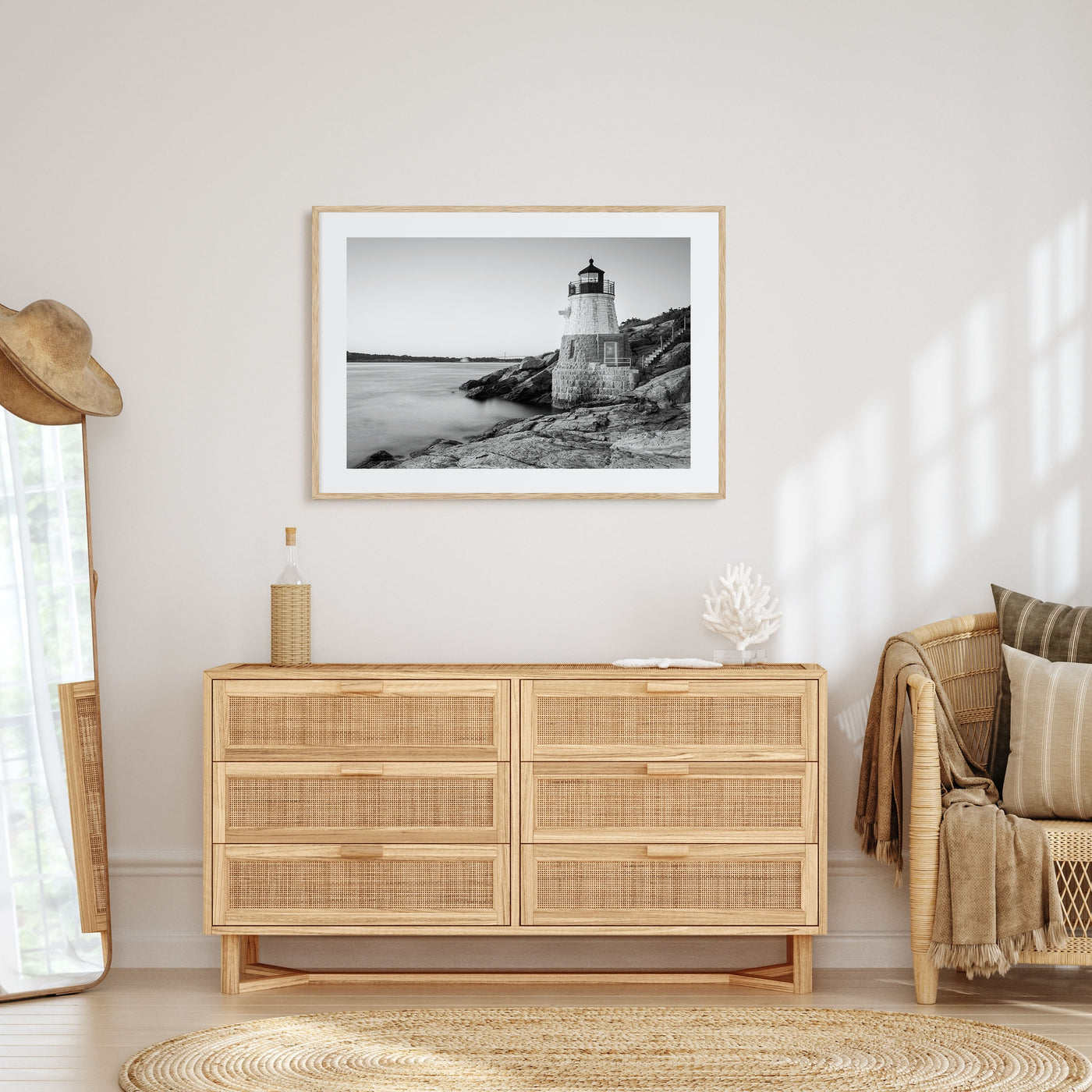 Rhode Island Landscape B&W Poster
