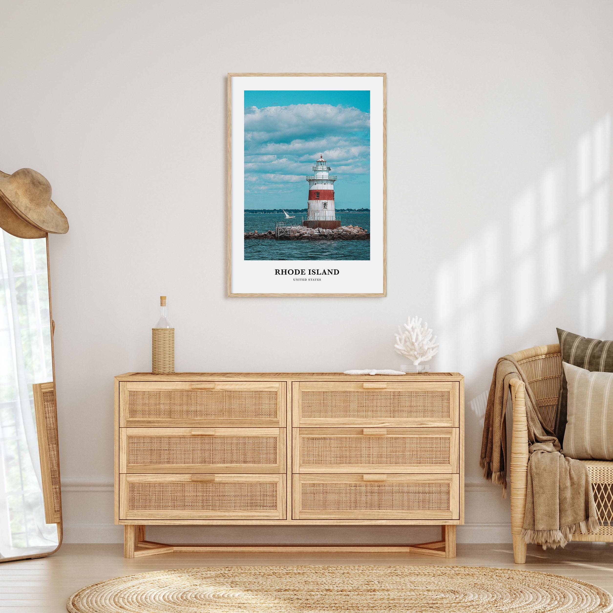 Rhode Island Portrait Color Poster