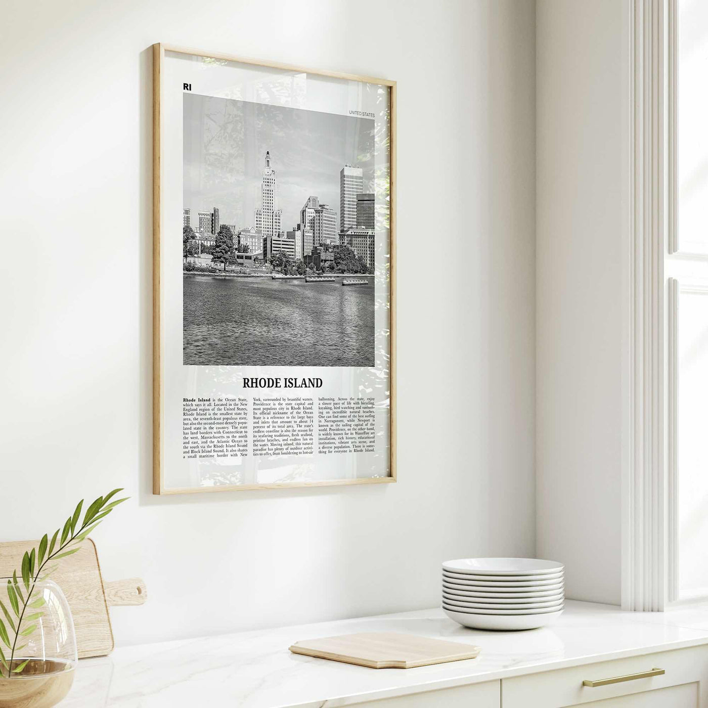 Rhode Island Print Black and White No 2, Rhode Island Wall Art, Rhode Island Poster, Rhode Island Photo, USA, United States, North America