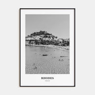 Rhodes Portrait B&W Poster