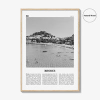 Rhodes Print Black and White, Rhodes Wall Art, Rhodes Poster, Rhodes Photo, Rhodes Wall Décor, Rhodes Island, Greece, Ρόδος, Ελλάδα