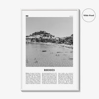 Rhodes Print Black and White, Rhodes Wall Art, Rhodes Poster, Rhodes Photo, Rhodes Wall Décor, Rhodes Island, Greece, Ρόδος, Ελλάδα