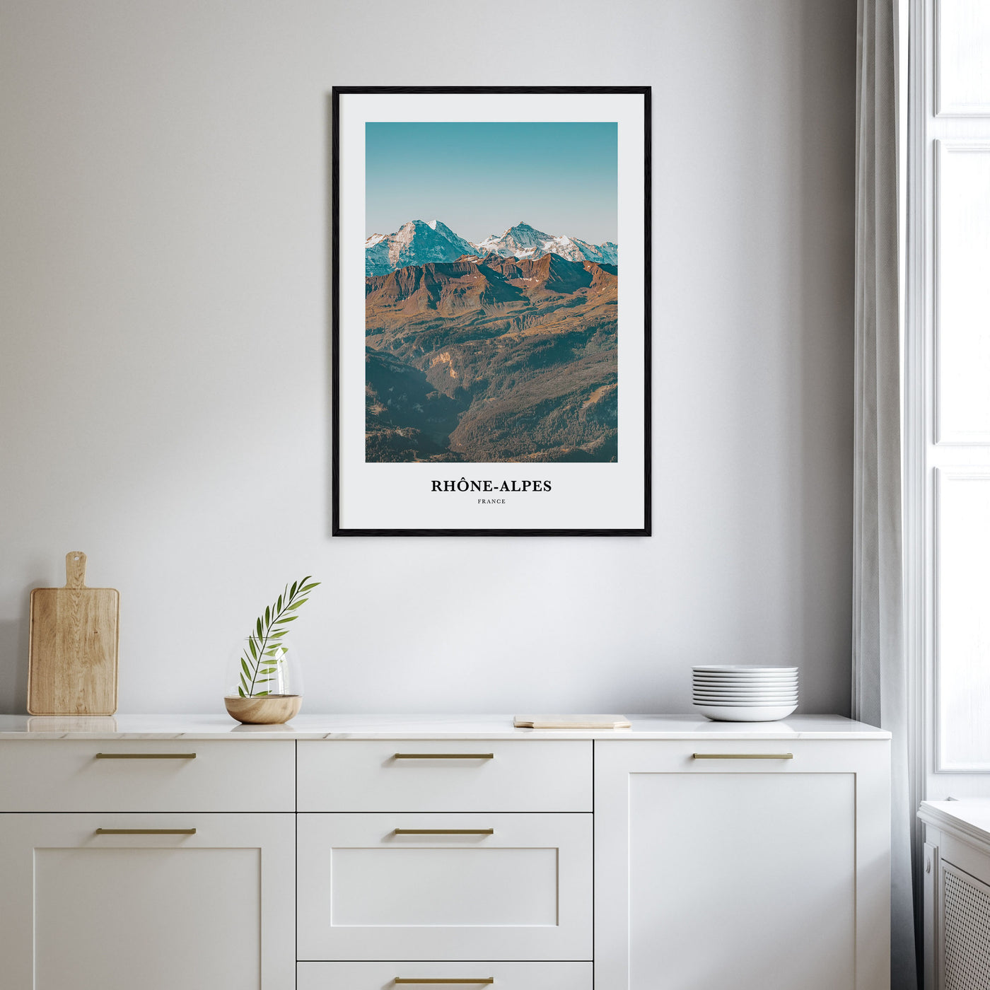 Rhône-Alpes Portrait Color Poster