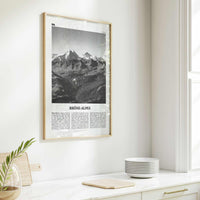 Rhone Alpes Print Black and White, Rhône-Alpes Wall Art, Rhône-Alpes Poster, Rhône-Alpes Photo, Rhône-Alpes Wall Décor, Rhône-Alpes Map