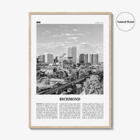 Richmond Print Black and White No 1, Richmond Wall Art, Richmond Poster, Richmond Photo, Virginia, USA, United States, North America