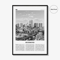 Richmond Print Black and White No 1, Richmond Wall Art, Richmond Poster, Richmond Photo, Virginia, USA, United States, North America