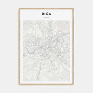 Riga Map Portrait Poster