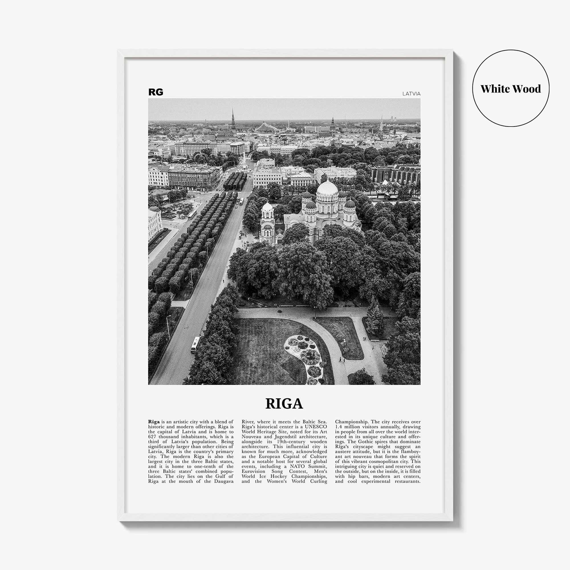 Riga Print Black and White, Riga Wall Art, Riga Poster, Riga Photo, Riga Wall Decor, Latvia, Rīga, Rīgõ, Latvija, Latvijas, Europe