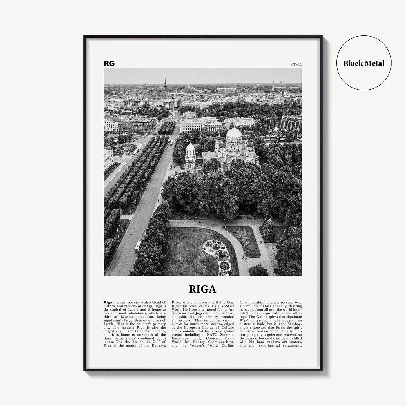 Riga Print Black and White, Riga Wall Art, Riga Poster, Riga Photo, Riga Wall Decor, Latvia, Rīga, Rīgõ, Latvija, Latvijas, Europe
