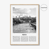 Rijeka Print Black and White, Rijeka Wall Art, Rijeka Poster, Rijeka Photo, Rijeka Wall Décor, Croatia, Hrvatska, Travel Poster Print