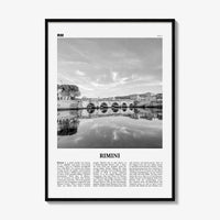 Rimini Print Black and White, Rimini Wall Art, Rimini Poster, Rimini Photo, Rimini Wall Décor, Rimini Map, Italy