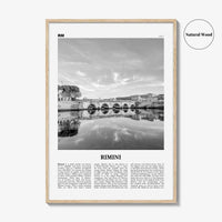 Rimini Print Black and White, Rimini Wall Art, Rimini Poster, Rimini Photo, Rimini Wall Décor, Rimini Map, Italy