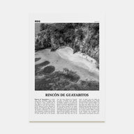 Rincón de Guayabitos Travel B&W Poster