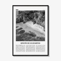Rincon De Guayabitos Print Black and White, Rincón de Guayabitos Wall Art, Rincón de Guayabitos Poster, Rincón de Guayabitos Photo, Mexico